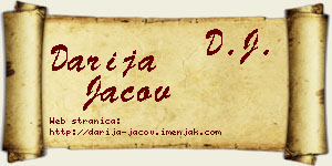 Darija Jačov vizit kartica